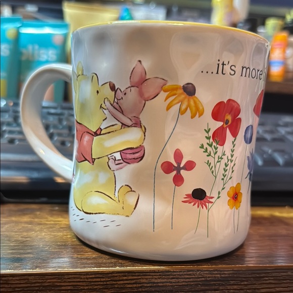 Disney Other - Winnie the Pooh and Piglet Floral NWT Mug 18 oz